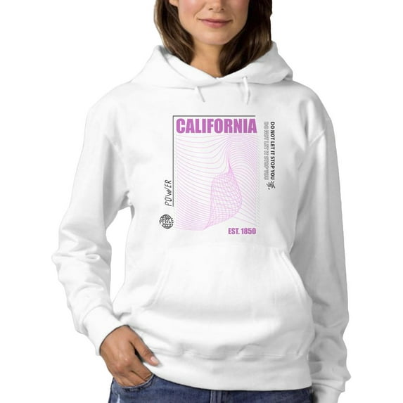 California Power 1850 Hoodie Women -Image by Shutterstock, Female 3X-Large