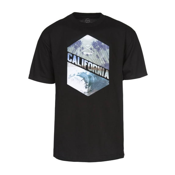California Pride Mens Short-Sleeve T-Shirts - California Waves - 2X-Large