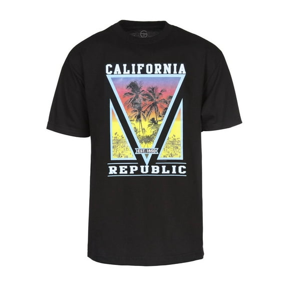 California Pride Mens Short-Sleeve T-Shirts - Palm Trees - Small