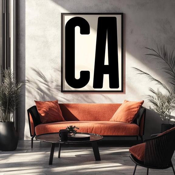California Print, CA Print, California Wall Art, California Poster, California Art Print, CA Wall Art, Poster Only