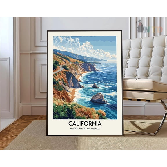 California Print, Californiacalifornia Poster, California Photo, California Poster Print, California, California Usa Wall Art, Modern Wall Decor, 24x36 UNFRAMED