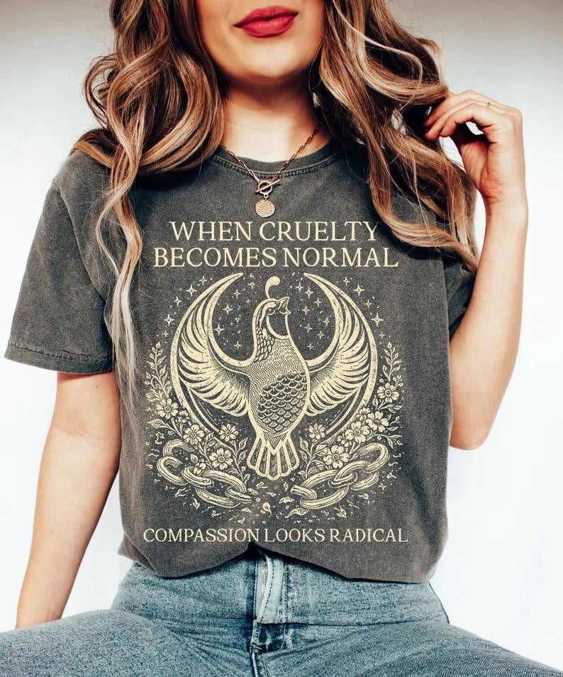 California Quail Bird Graphic T-Shirt, Vintage Distressed Resistance ...