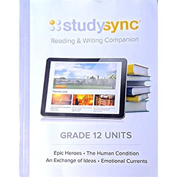Pre-Owned StudySync Grade 12, Reading and Writing Companion Units 1-4 Paperback (Paperback) 1942764340 9781942764342