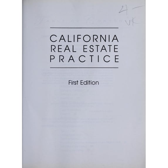 Pre-Owned California Real Estate Practice (Unknown) 0977260607 9780977260607