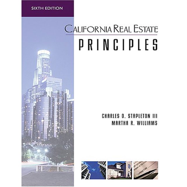 PreOwned California Real Estate Principles Paperback Charles Stapleton, Martha Williams
