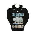 thumbnail image 1 of California Republic Bear Coast Scenery Hooded Sweatshirt -  Black - Large, 1 of 1