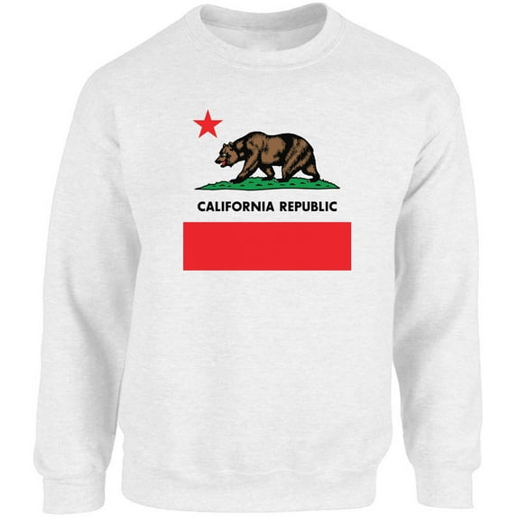 California Republic Bear Graphic Sweatshirt - S M L XL 2XL 3XL 4XL 5XL Cali Unisex Crewneck - American State Graphic Tee Long Sleeve