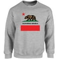 thumbnail image 1 of California Republic Bear Graphic Sweatshirt - S M L XL 2XL 3XL 4XL 5XL Cali Unisex Crewneck - American State Graphic Tee Long Sleeve, 1 of 2