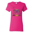 thumbnail image 1 of California Republic Bear Logo Retro Mandala Mosaic Animal Lover Womens Graphic T-Shirt, Fuschia, Large, 1 of 3