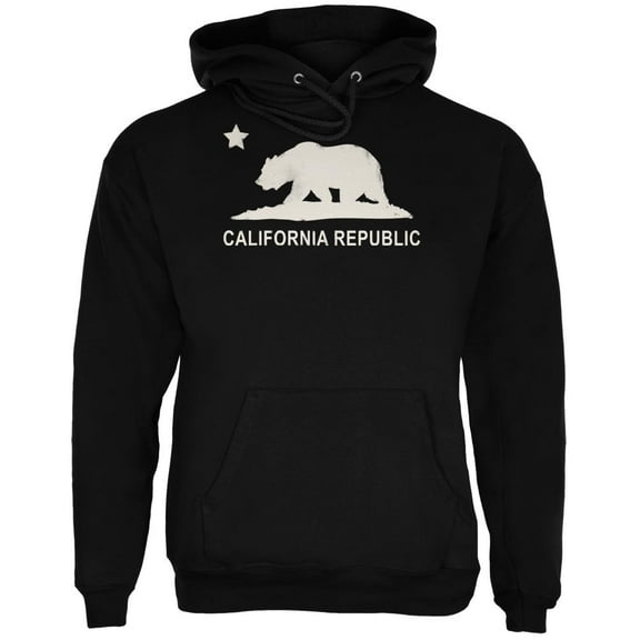 California Republic Black Adult Hoodie - Small