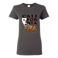 thumbnail image 1 of California Republic Cali Bear Pop Culture Womens Graphic T-Shirt, Charcoal, Large, 1 of 3