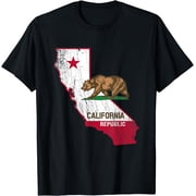 California Republic Flag - CA - Distressed Design - Classic T-Shirt