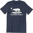 thumbnail image 1 of California Republic Flag Cali CA Grizzly Distressed Bear Men's T-Shirt, 1 of 4