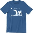 thumbnail image 1 of California Republic Flag Cali CA Grizzly Distressed Bear Men's Tee, 1 of 4