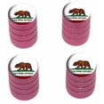 thumbnail image 1 of California Republic Flag Tire Rim Wheel Aluminum Valve Stem Caps, Multiple Colors, 1 of 1