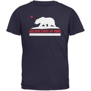 California Republic Golden State Of Mind Navy Adult T-Shirt - X-Large
