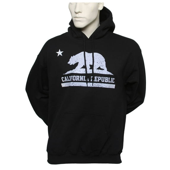 California Republic Hooded Sweatshirt - Black - 3X-Large