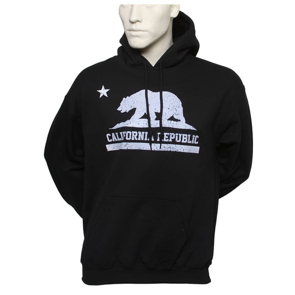California Republic Hooded Sweatshirt - Black - Medium