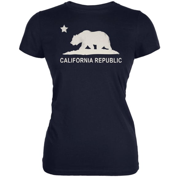 California Republic Navy Juniors Soft T-Shirt - 2X-Large