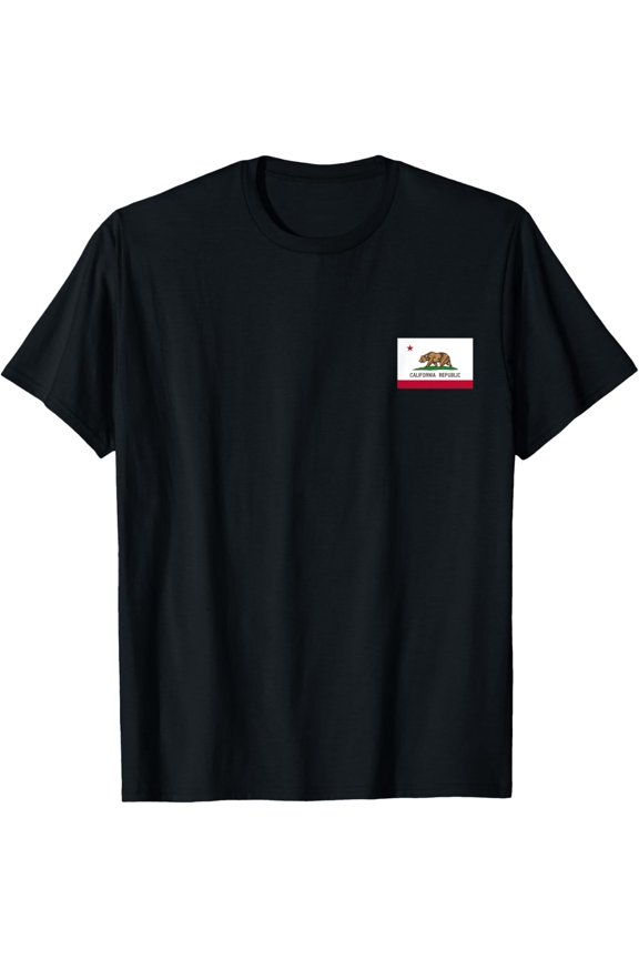 Cool USA CA Flags Men Women T-Shirt