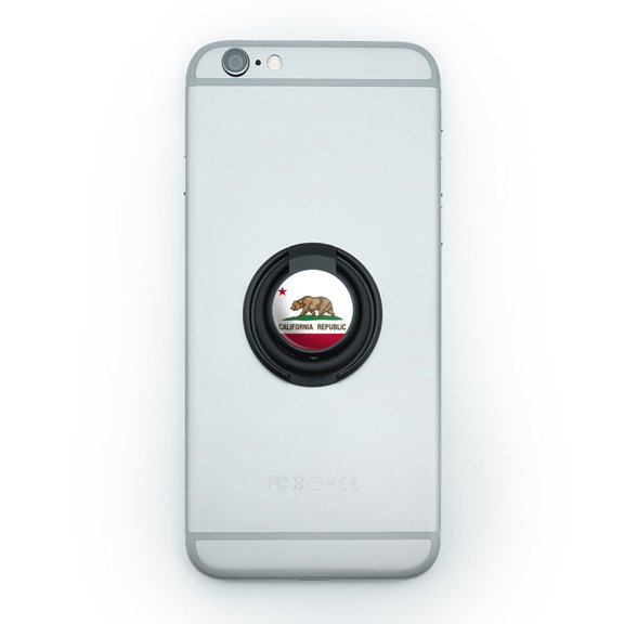 California Republic State Flag Mobile Phone Ring Holder Stand