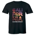thumbnail image 1 of California Republic State Summer Flag Bear West Side Cali Men T-Shirt, 1 of 4