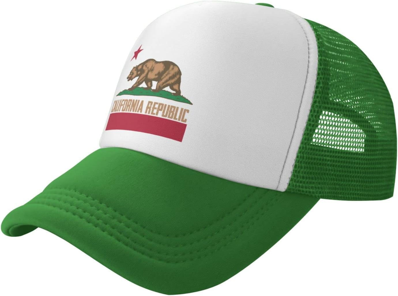 Richardson Czech Republic Flag Trucker Hat - Embroidered Czechia Prague Cap For Men & Women, Adjustable Snapback