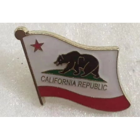 California Republic Wavy Lapel Pin