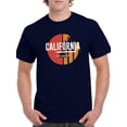 thumbnail image 1 of California. Retro Banner T-Shirt Men -Smartprints Designs, Male 5X-Large, 1 of 4