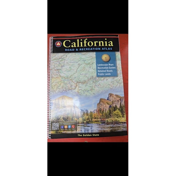 California Road & Recreation Atlas Map