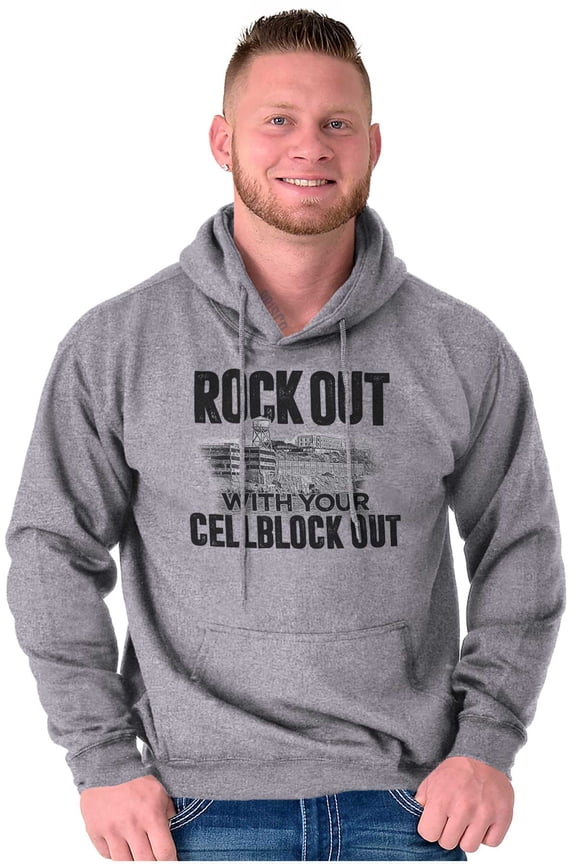 California Rock Out With Cellblock Unisex Plus Fleece Graphic Hoodie Brisco Brands 3X
