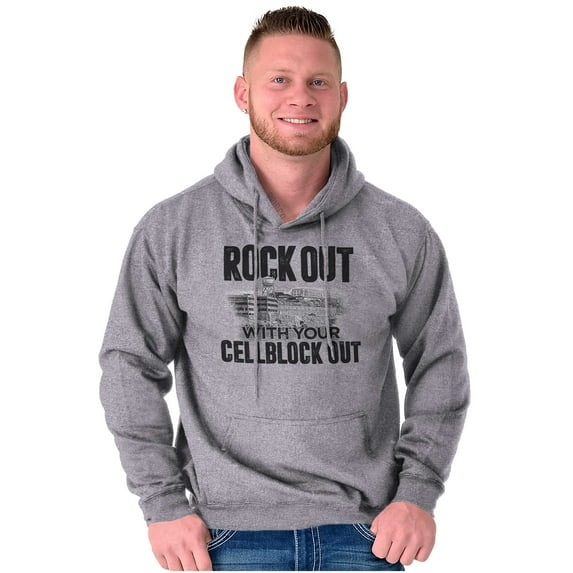 California Rock Out With Cellblock Unisex Plus Fleece Graphic Hoodie Brisco Brands 2X
