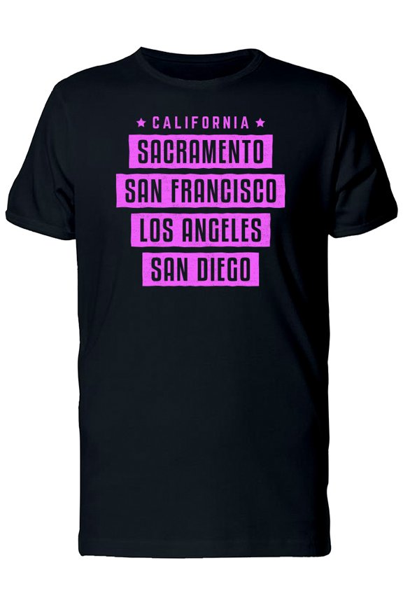 California Sacramento San Diego Tee Men's -Image by Shutterstock