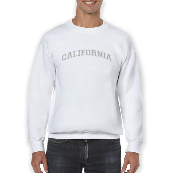 California, Sacramento Text Men Sweatshirt, Male Medium