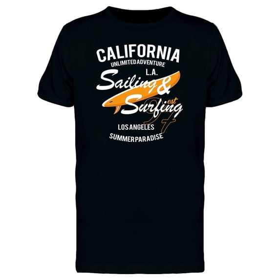 California Sailing And Surfing Tee Men's -Image by Shutterstock
