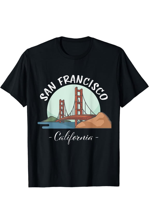 California - San Francisco Gift| Golden Gate Bridge Souvenir T-Shirt