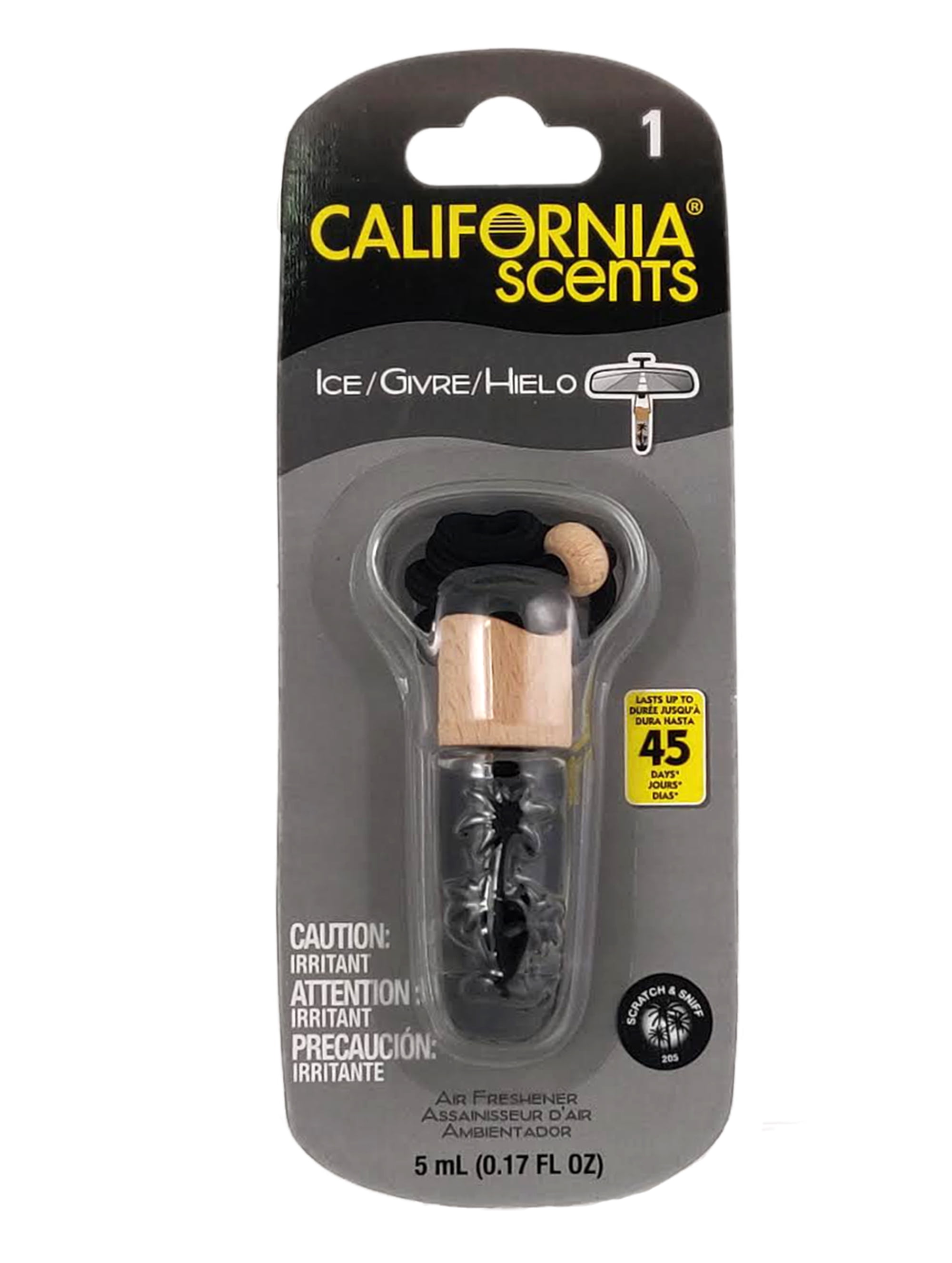 California Scent Air Fresheners Hanging Vial Necklace, Hanging Car Air