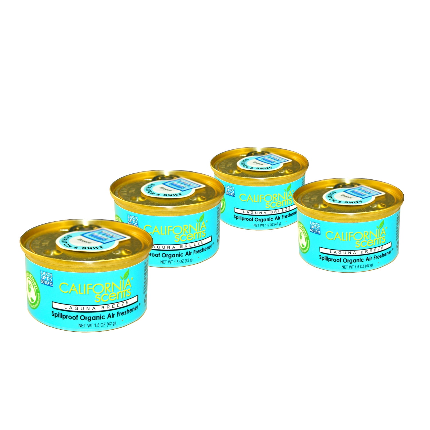 California Scents Air Freshener 4Pack Car Air freshener (Laguna Breeze