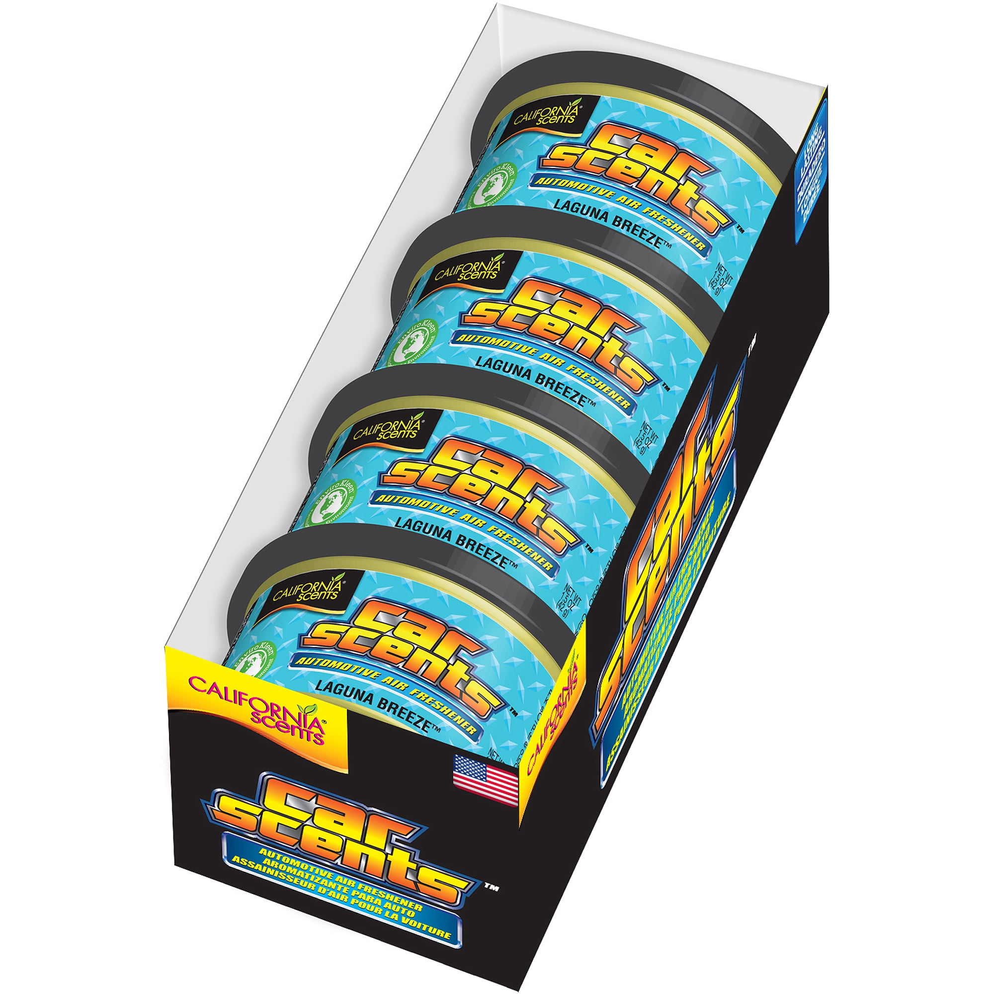 California Scents Car Scents 4Unit Pack, Laguna Breeze (CCS402TR