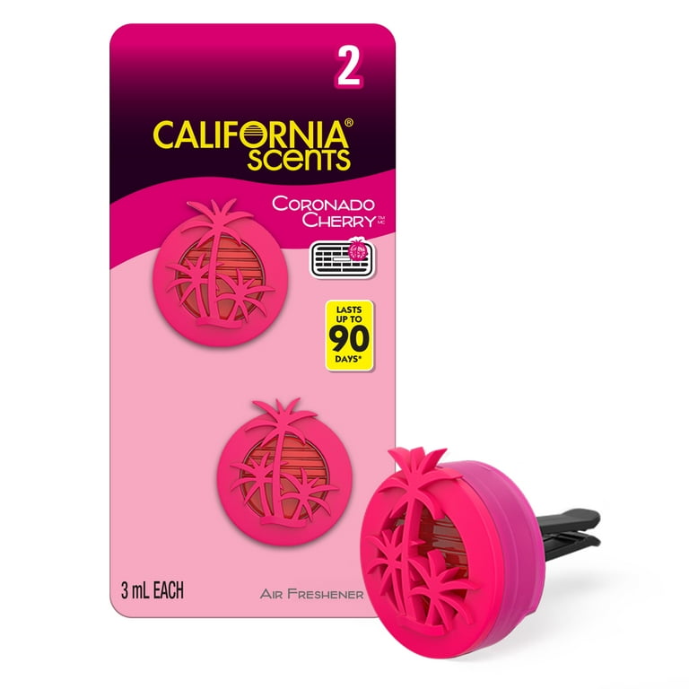 4x Coronado Cherry California Scents Air Freshener Home Office Car