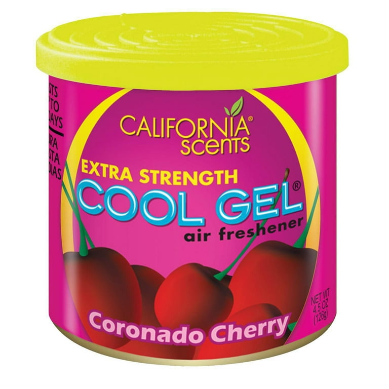 California Scents Cool Gel Coronado Cherry Scent Air Freshener Can 4.5oz