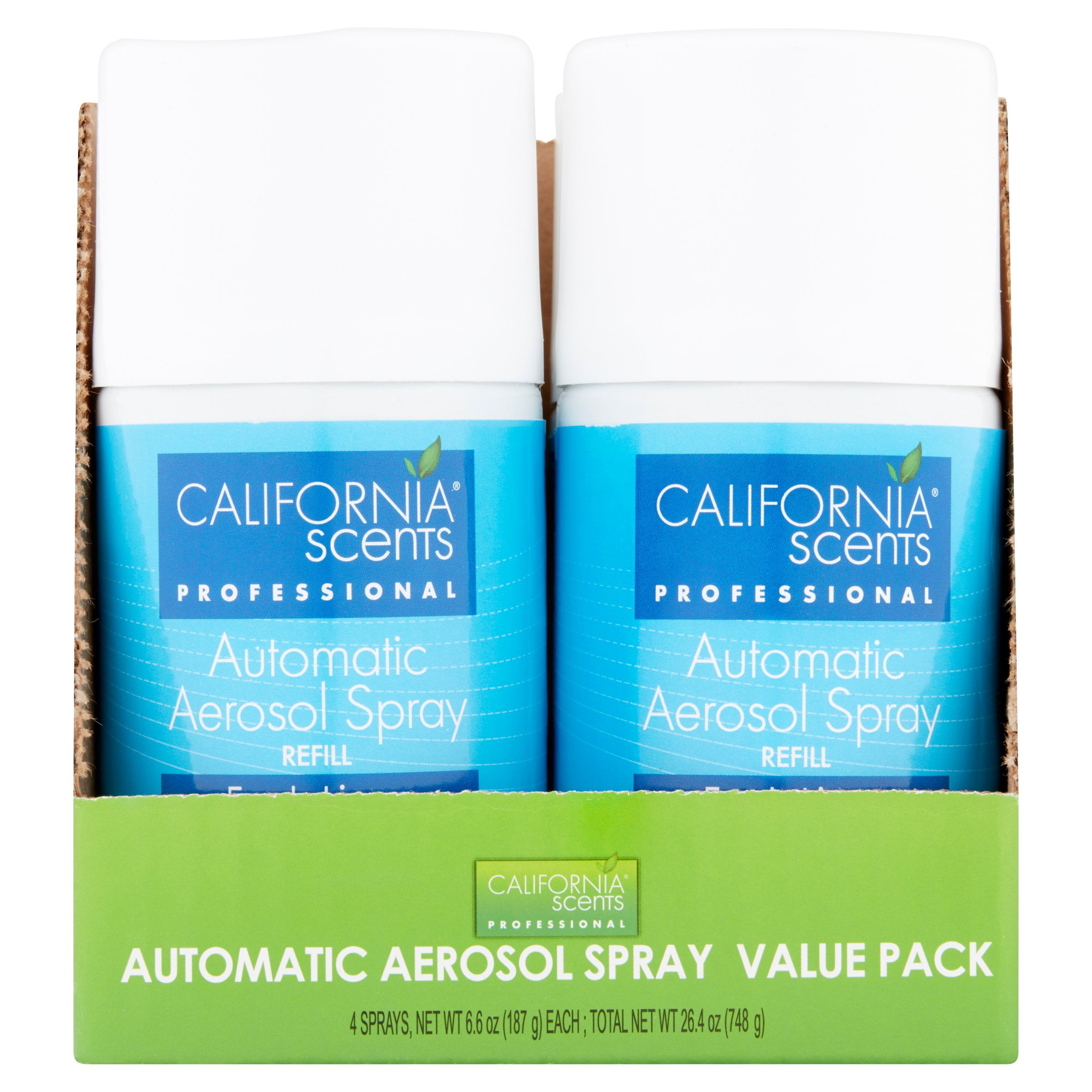 California Scents Fresh Linen Automatic Aerosol Spray Value Pack, 6.6