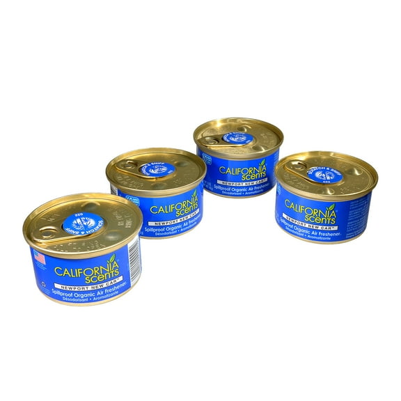 California Scents Newport Car Scent Automotive Air Freshener, (4-Pack)