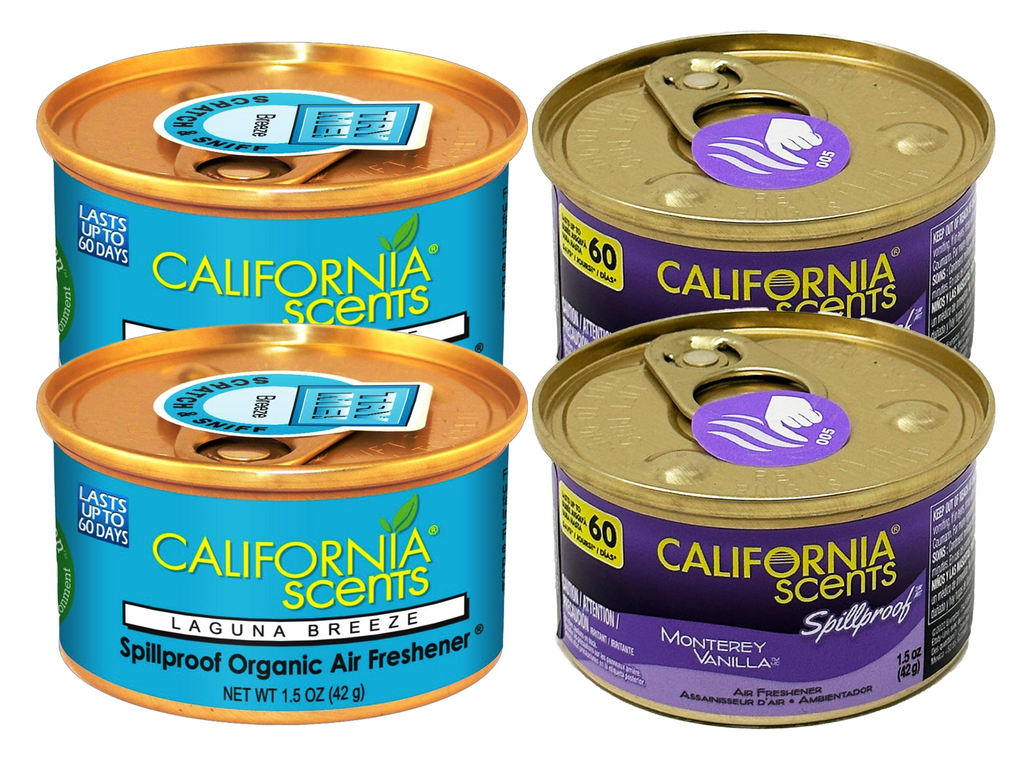 California Scents Spillproof Can Air Freshener in Monterey Vanilla