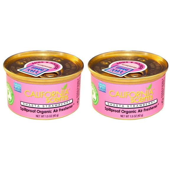 California Scents Spillproof Can, Shasta Strawberry, 2 Packs