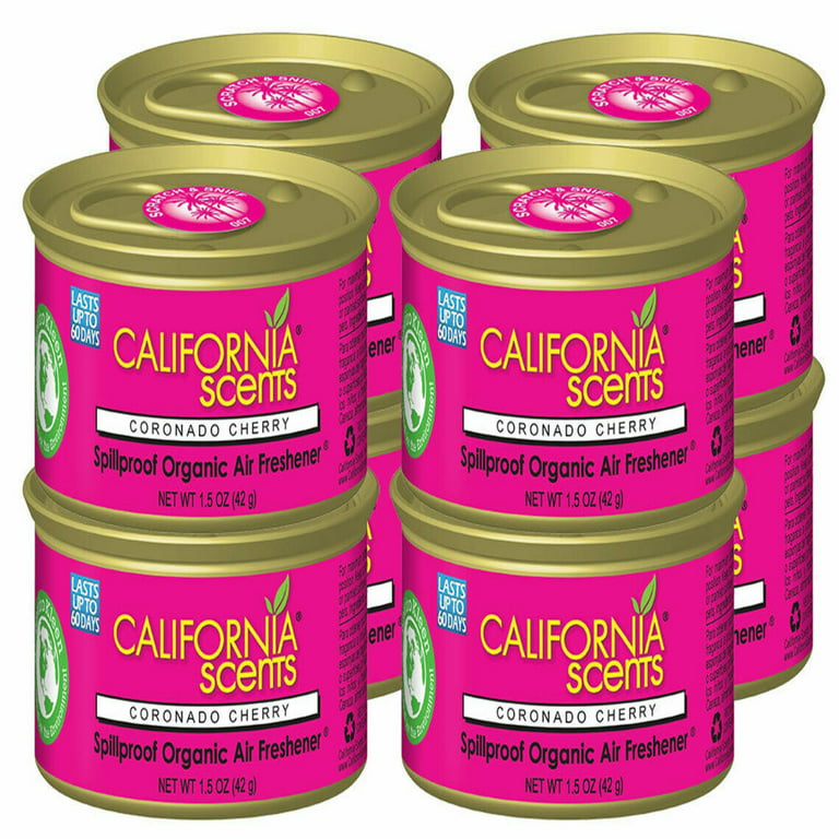 California Scents Spillproof Organic Air Freshener, Coronado Cherry, 1.5  Ounce (Pack of 12)