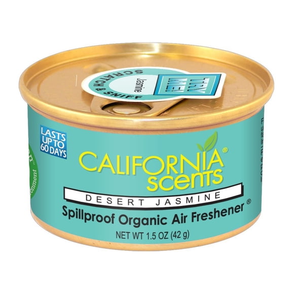 California Scents Spillproof Organic Air Fresheners 1.5 Ounce Can Desert Jasmine