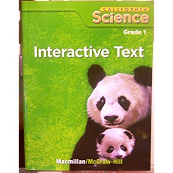 Pre-Owned California Science Grade 1 Interactive Text by McGraw-Hill Education (Paperback), English