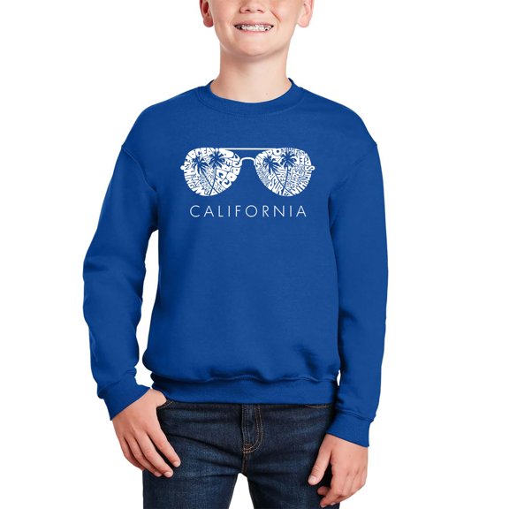 California Shades - Boy's Word Art Crewneck Sweatshirt