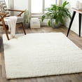 thumbnail image 1 of California Shag Ivory 5'3" x 7'3" Modern Rectangle Area Rug, 1 of 6